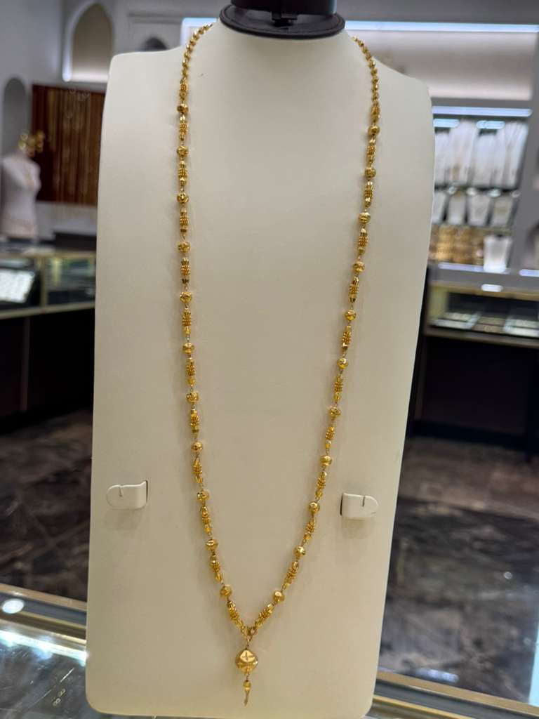 21K Gold Long Necklace - SD30509